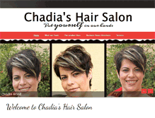 Tablet Screenshot of chadiashairsalon.com